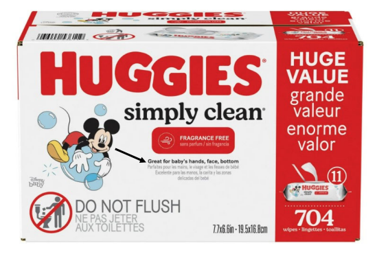 PFAS chemicals in Huggies products