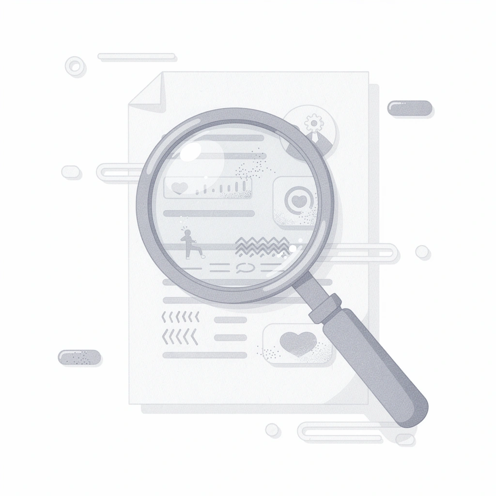 Scene of a magnifying glass examining a document representing class action eligibility research