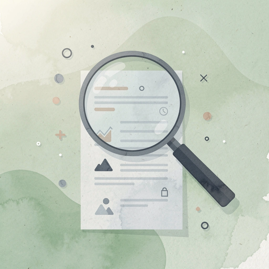 Scene of a magnifying glass examining financial documents representing unclaimed inheritance research