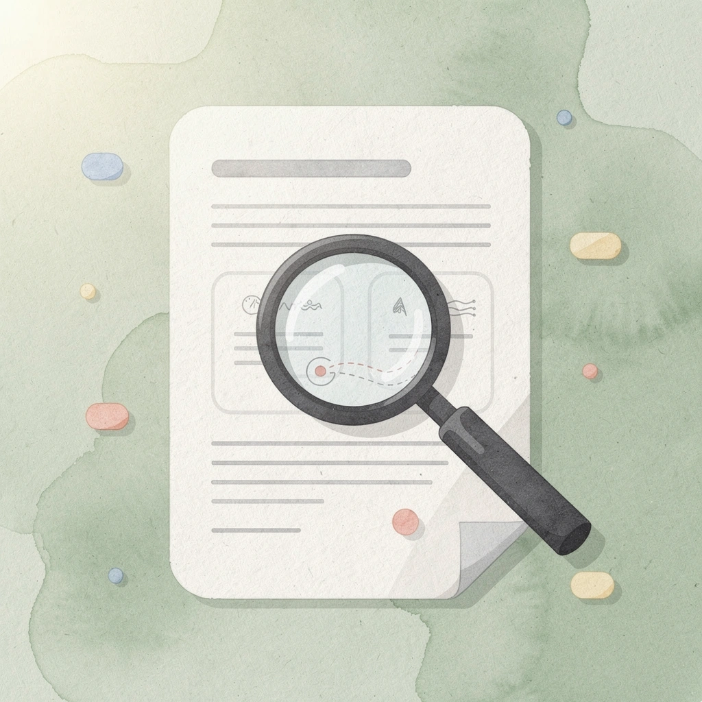 Magnifying glass examining settlement documents representing class action claim research