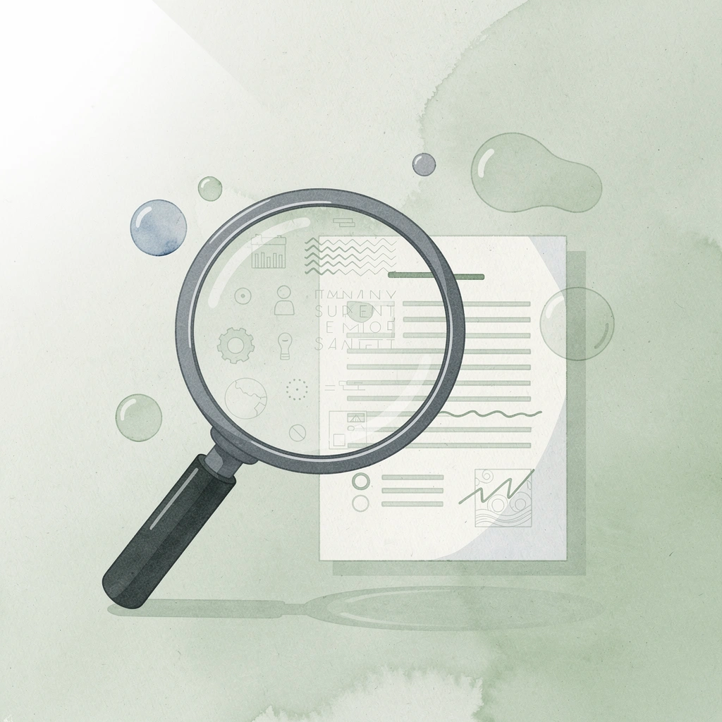 Magnifying glass examining federal records representing FOIA investigation