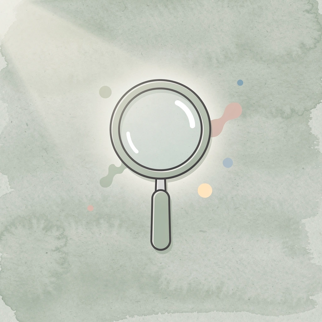Magnifying glass icon representing government transparency scrutiny