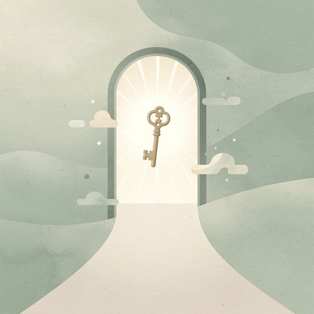 Gateway scene representing access to class action settlement eligibility