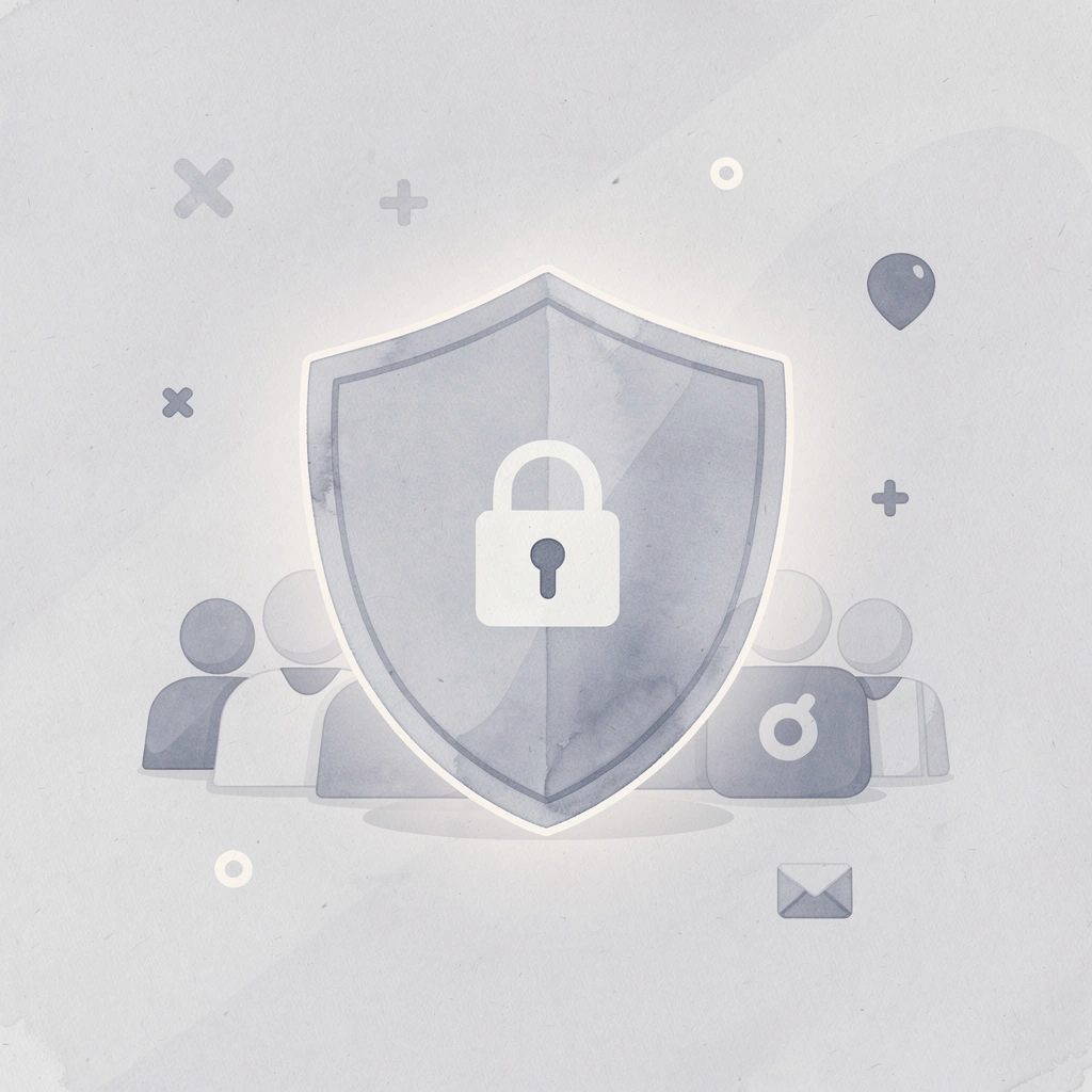 Shield scene representing privacy protection for Gmail users