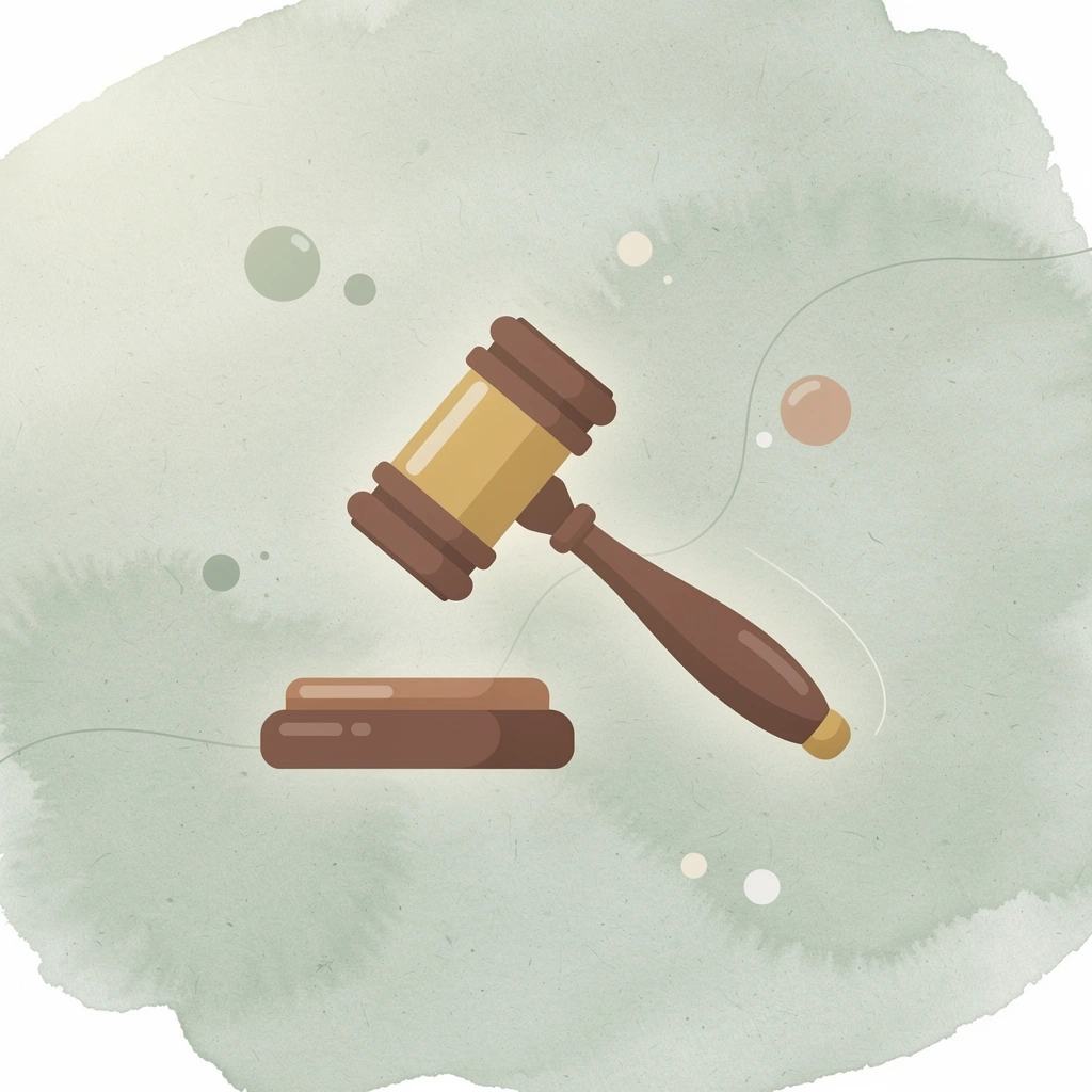Gavel icon representing a class action legal settlement