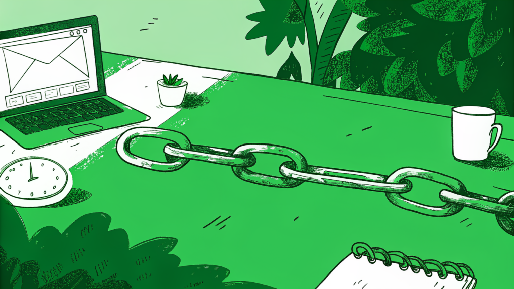 Five-step settlement check handoff chain from claimant to mailbox with calendar showing long wait