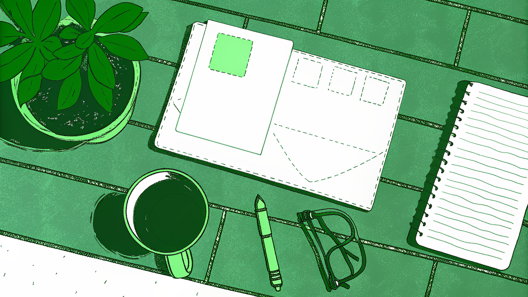 Certified mail envelope and settlement check on a calm desk with timeline notepad