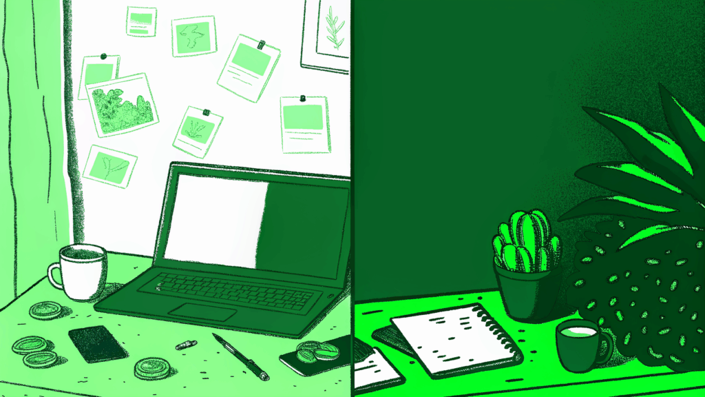 Busy earn-it hustle board beside a calm laptop revealing unclaimed settlement money