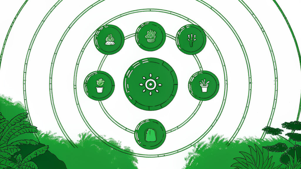 Concentric rings showing Louisiana state portal at center surrounded by federal agency icons representing unclaimed money layers